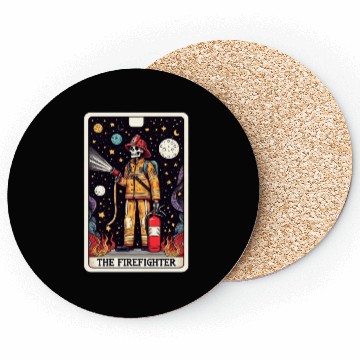 Discover Tarot Card Collection - The Firefighter Coasters