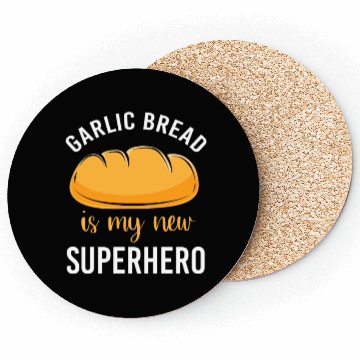 Discover Bakery Baker Humor Food Lover Garlic Bread Coasters