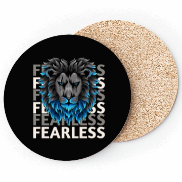 Discover fearless lion design Coasters