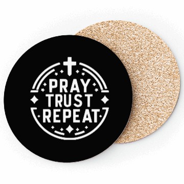 Discover Pray Trust Repeat Coasters