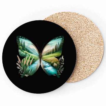 Discover Butterfly of Serenity  Coasters