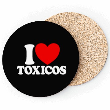 Discover I Love Toxicos Red Heart Toxic Latino Women's Coasters
