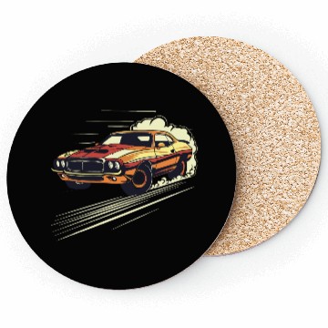 Discover Classic Muscle Car in Action Coasters