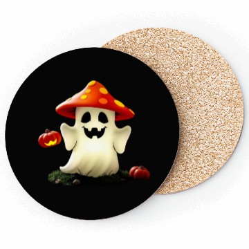 Discover Mushrooms and pumpkins for Halloween Coasters