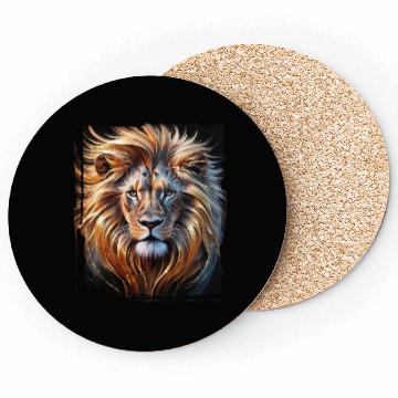 Discover A majestically abstract lion Coasters