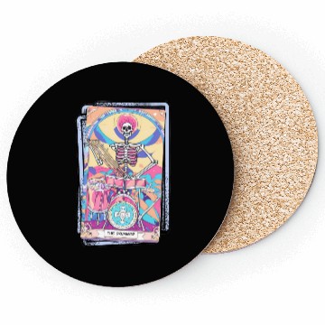 Discover Tarot Card Collection - The Drummer Coasters