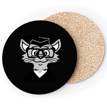 Discover College Degree Cat School-leaving Certificate Pass Coasters
