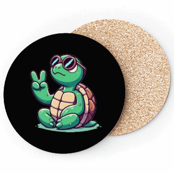 Discover chill turtle Coasters