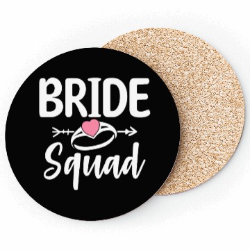 Discover Bride Squad Bridal Party Bachelorette Party Coasters