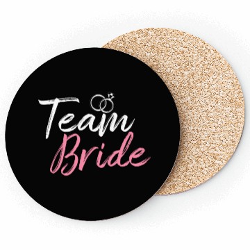 Discover Team Bride Bridal Party Bachelorette Party Coasters