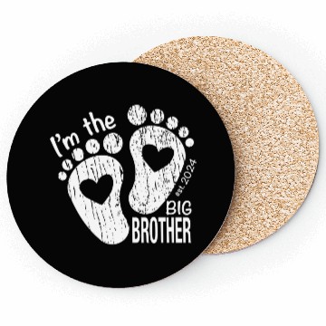 Discover I’m the big brother -newborn sibling design Coasters