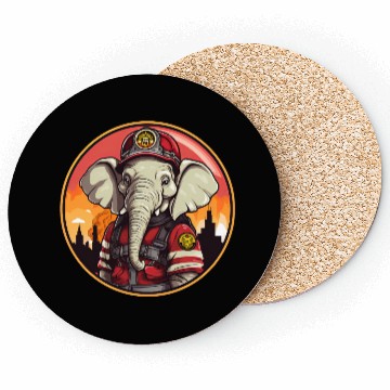 Discover Elephant Firefighter Coasters