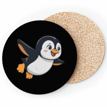 Discover penguin logo , funny penguin , Penguin Lovers Coasters