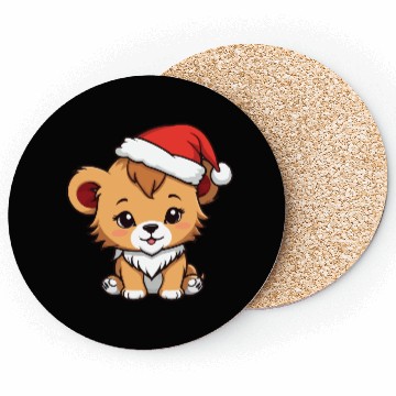 Discover Babylion with a Santa hat Coasters