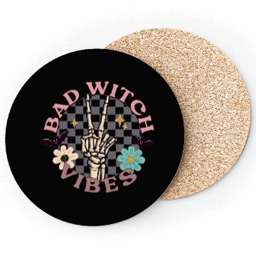 Discover Bad Witch Vibes Coasters