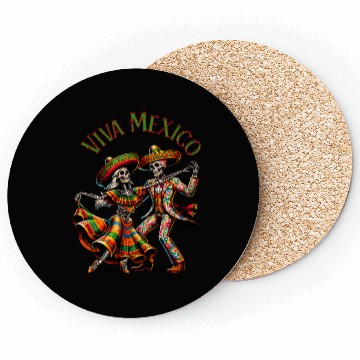 Discover Viva Mexico Dancing Skeletons Coasters