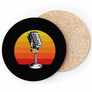Discover Retro Microphone Design For Music Lovers Coasters