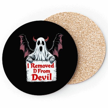 Discover I Removed D from Devil – Dark Fantasy Gothic Coasters