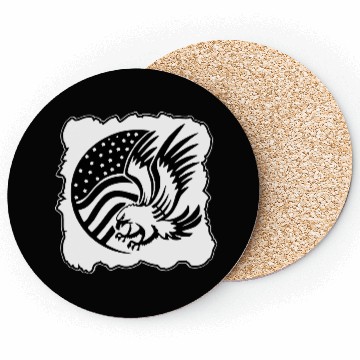 Discover Flying Eagle W Flag LIKE US ON FB #USAPatriotGrap Coasters