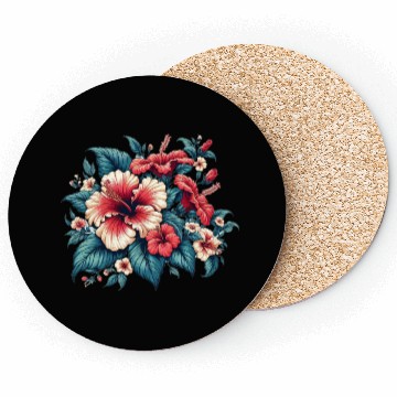 Discover Tropical Hibiscus Bloom Coasters