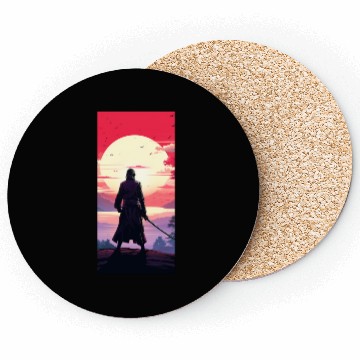 Discover Anime traditional japanese samurai Coasters