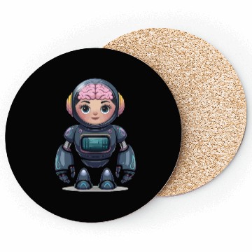 Discover A vector art illustration Robot design. Coasters