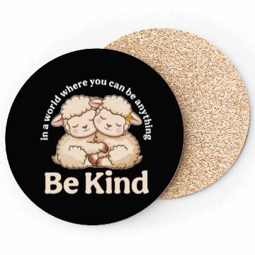 Discover Lamb In a World Where You Can Be Anything Be Kind Coasters