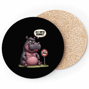 Discover Grumpy? No, Just in My Hippo Zone! Coasters