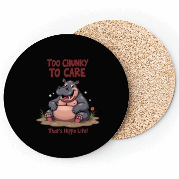 Discover Chunky Hippo, That’s Hippo Life Coasters