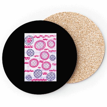 Discover modern Seamless Texture Geometric fabric Coasters