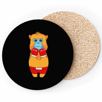 Discover Funny Golden Snub Nosed Monkey Boxing Coasters