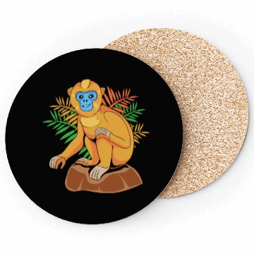 Discover Funny Golden Snub Nosed Monkey Sitting Coasters