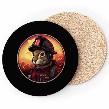Discover Rabbit Firefighter Coasters