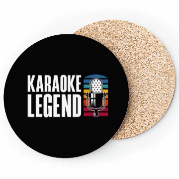 Discover Karaoke Legend Microphone Retro Coasters