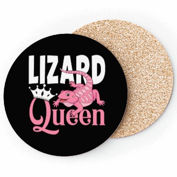 Discover Bearded Dragon Lizard Lover Girl Lizard Queen Coasters