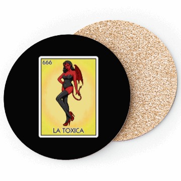 Discover La Toxica Card Funny Toxic Women's La Toxica Coasters