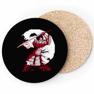 Discover Kanji Japan Katana Sword Ninja Samurai Coasters