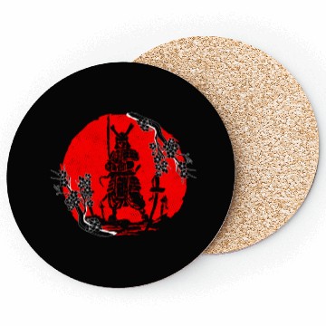 Discover Kanji Japan Katana Sword Ninja Samurai Coasters
