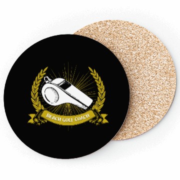 Discover Beach Golf Coach Golfer Funny Golfing Humor Saying Coasters