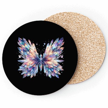Discover Magical Colorful Butterfly Design Coasters