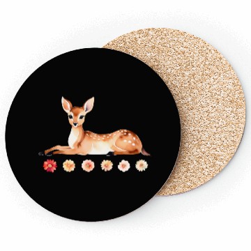 Discover Floral Deer Coasters
