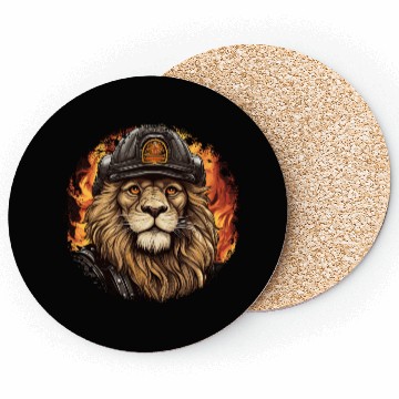 Discover Fireman lion Coasters