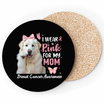Discover I wear Pink Great Pyrenees Coasters