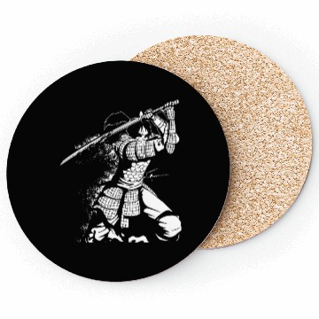 Discover Kanji Japan Katana Sword Ninja Samurai Coasters