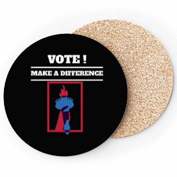 Discover Vote For Liberty and Freedom Coasters