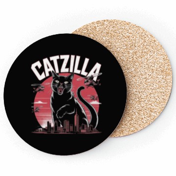Discover Catzilla Attacks City Design Coasters