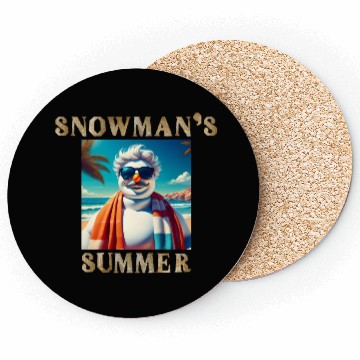Discover Chillin' Snowman: A Summer Surprise Coasters