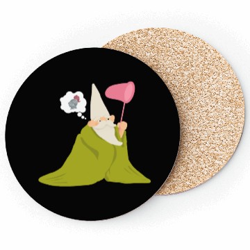 Discover Crawly Gnome Tiny Green Wizard, Funny Green Gnome Coasters
