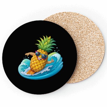 Discover Pineapple Surfer Coasters