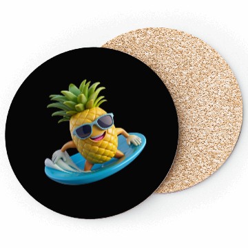Discover Pineapple Surfer Coasters